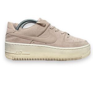 Nike Womens Air Force 1 Sage Low AR5339-201 Beige Shoes Sneakers Size 8